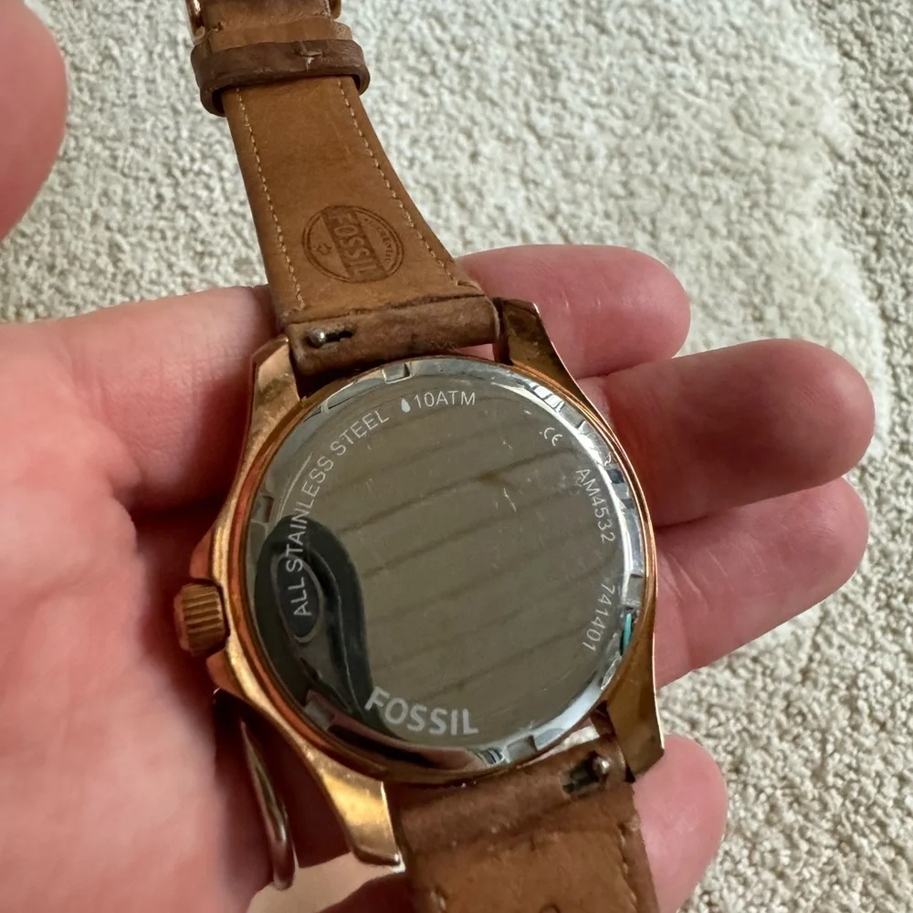 Fossil Cecile Watch in Rose Gold—New Battery!